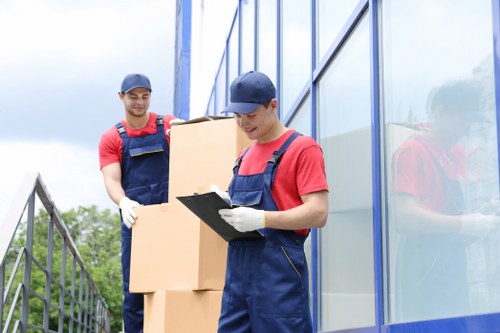 West Kensington relocation service working in a residential building