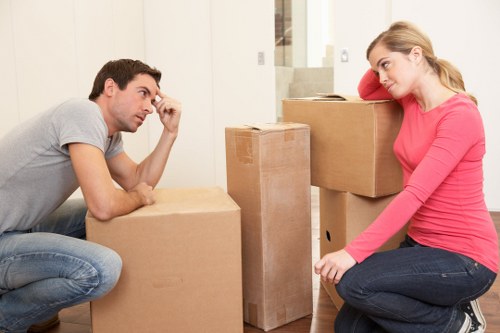 Residential furniture removal in a West Kensington apartment building