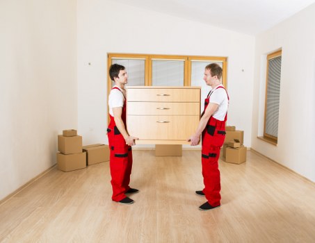 Local commercial movers handling office items in West Kensington